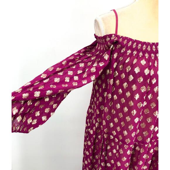 LILLY PULITZER Women's Dayla Maxi Cover-Up XL Dark Red Gold Amarena Cherry NWT - Picture 10 of 12
